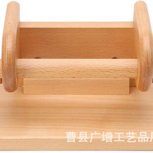 Simple wooden tissue holder household toilet wall toilet paper holder bathroom storage rack solid wood roll paper storage rack