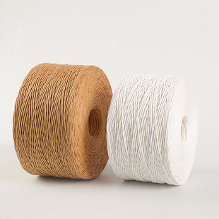 Kraft paper rope double strand 1.5mm 1,2mm thick 1000 m/roll tension good environmental protection tag rope can be