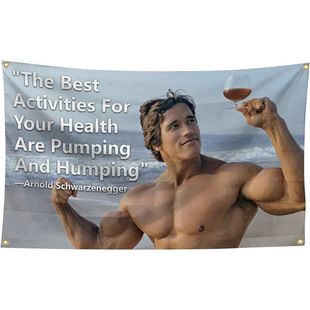 Трансграничная поставка Schwarzenegger фитнес-фон декоративный баннер 150x90 см Schwarzenegger фитнес-баннер