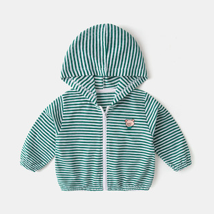 Baby Summer Shade Clothes Baby Hooded Jacket Boys Summer 2022 New