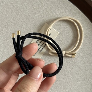 Japanese and Korean Style Simple Bow High Elastic Hair Rope Basic Hair Ring Elegant Durable Hair Rope Rubber Strap Headwear for Women