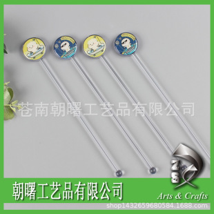 Drop plastic LOGO stirring rod plastic stirring rod pattern LOGO can be specified
