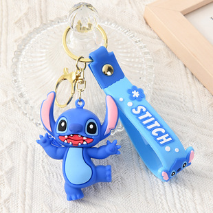 Брелок Stitch брелок Кукла мягкая резиновая машина мультфильм уличный подарок