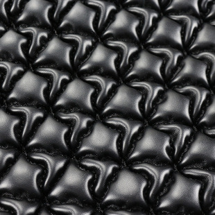 Luggage leather embroidered fabric elastic base cloth geometric rhombus PU sofa furniture soft bag in stock wholesale embroidery cloth