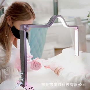 Nail lighting foldable desktop half moon lamp oversized desktop beauty table lamp nail lamp