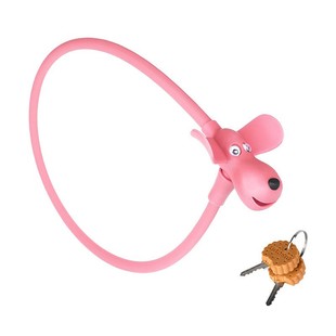Bicycle lock creative biscuit puppy mountain road bike ring steel lock portable key anti-theft lock riding equipment