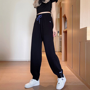 Sports Pants Women's 2023 Spring and Autumn Thin Korean-style Loose Slimming Legs Students' Casual Harenwei Pants