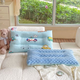 Children's Pillow Baby Cotton Pillow Core Baby Pillow Kindergarten Student Dormitory Pillow Low Pillow Thin Pillow Low Soft Single Pillow