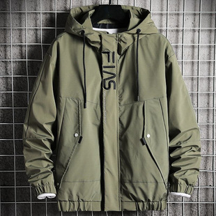 fleece-lined optional autumn and winter coat men's assault jacket casual overcoat hooded padded fleece-lined coat