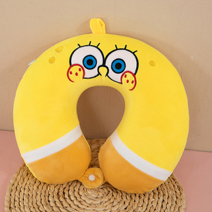 Cross-border cartoon neck pillow memory cotton U-shaped pillow cartoon gift home logo wholesale embroidery slow rebound nap pillow