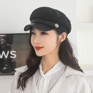 Autumn and winter new ladies octagonal cap casual fashion beret spring outdoor newsboy cap student painter hat
