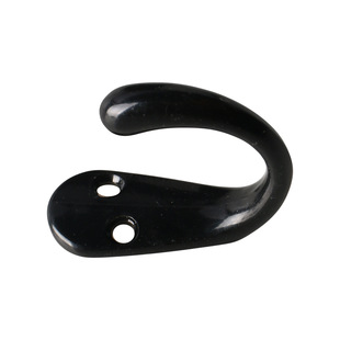 Zinc Alloy Coat Hook Single Hook Simple Metal Coat Hook Black Key Hook Cabinet American Style Country Vintage