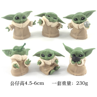 Трансграничная Новая 6-7 см Star Wars Baby Yoda Аниме кукла ручной работы мандалорец 5 OPP мешков