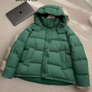 Lulu та же пятигристое слойка со стандартным 90 белой уткой с капюшоном пуховик утолщает талию и тонкая спортивная куртка