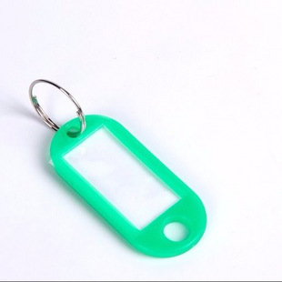 Stainless Steel Key Plate Storage Can Mark Intermediary Key Ring Buckle Classification Key Ring Plate Key Tag String Rental House