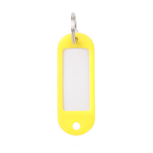 Cross-border hot sale plastic keychain travel hotel luggage tag door number classification card keychain listing