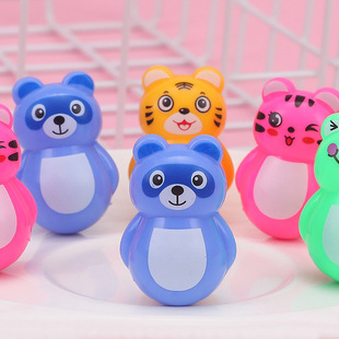 Internet Popular Cartoon Tumbler Frog Tiger Children's Gift Puzzle Mini Casual Nostalgic Push Small Toy