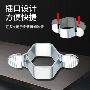 Hose wrench 4 bellows detachable easy to install hexagonal small wrench water heater hose wrench