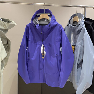 Bird Same Style Teflon Three-proof Technology Windproof Waterproof Outdoor Commuter Hooded Soft Shell Jacket Jacket