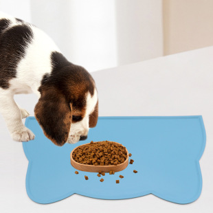 New Pet Placemat Waterproof Anti-overflow Cat Placemat Silicone Cat Bowl Mat Easy to Clean Pet Feeding Mat