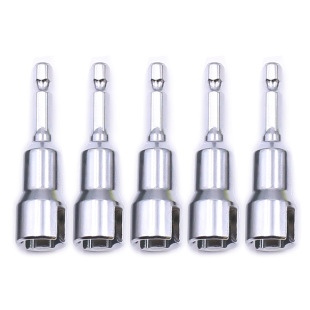 Alloy Steel 1/4 Handle Butterfly Screw Sleeve Hexagon Opening Deepened Wind Batch Sleeve Quick Ear Nut New