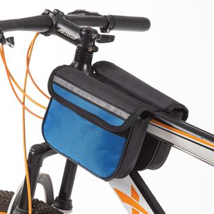 Bicycle Bag Mountain Bike Bag Front Bag Mobile Phone Bag Upper Tube Bag Cycling Equipment Bicycle Raincoat Crossbeam Saddle Bag