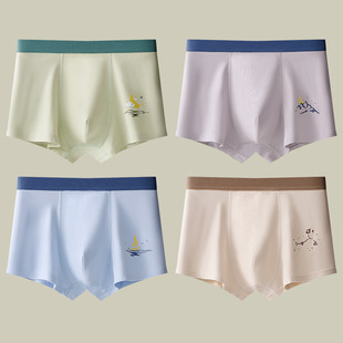 Children's Underwear Teenage Boys Pure Cotton Class A Cotton 10-15 Years Old Boxer Big Children's Four Corners Not Pp Boys Shorts