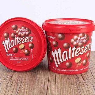 Manufacturers SuppLy 1.2L BarreL ChocoLate Beans Biscuits Candy Packaging Food MateriaL SeaL with HandLe in Stock
