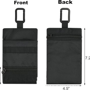 Cross-Border Golf Bag, Ball Holder Bag, Zipper Valuables Accessories, Ball Lock, Mobile Phone Key Storage Bag