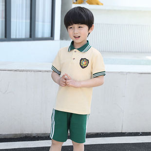 Kindergarten Summer Clothing Thin Summer Short-sleeved suit School Uniform Korean-style British-style Uniform Dress for Primary School Students