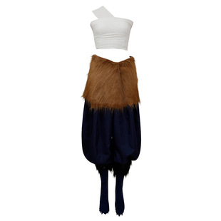 Ghost Blade cos clothing pig head head cover mouth Ping Yi Zhi help turf skirt pants suit Halloween play costume
