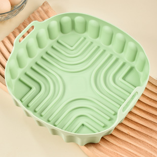 Silicone Baking Pan Air Fryer Tray Household High Temperature Resistant Baking Square Baking Pan Mat Cross-border Exclusive