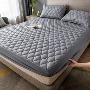 Waterproof Bed Cover Single-piece Bed Cover Thickened Simmons Bed Full-covered Cotton Non-slip Protective Cover Universal Mattress Dust Cover