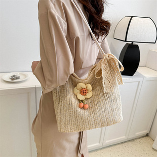 Fashion Casual Bag 2023 Summer New Simple Fashionable Large Capacity Tote Bag Retro Casual Shoulder Bag for Women