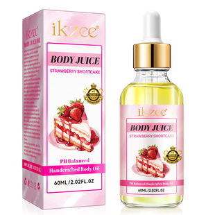 Cross-border ikzee body juice oil moisturizing moisturizing skin 6 kinds of fragrance juice massage essential oil 60ml