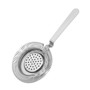 European style Hawthorne wine mixer ice filter 304 stainless steel mesh filter Boston ice separator Strainer