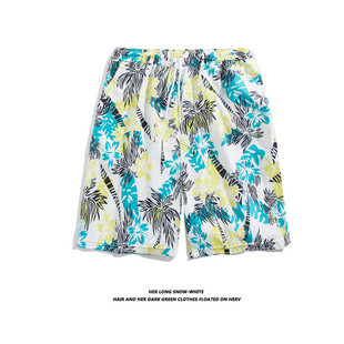Summer Seaside Vacation Floral Pants Men's Five-point Casual plus size Hawaiian Shorts Loose Beach Pants K1116