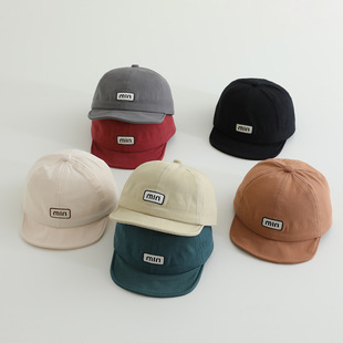 Korean Trendy Letter Children's Hat Spring and Autumn Thin Cap Sunshade Baseball Cap Summer
