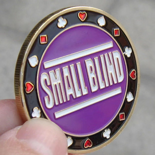 Metal Card Press Lucky Size Blind Texas Hold'em Accessories Zhuang Code Depu Special Chip Coin Dealer