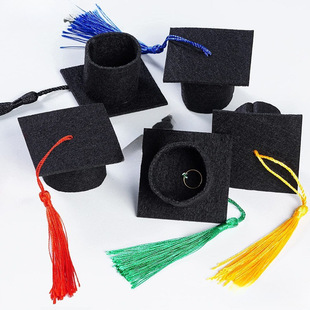 Mini Doctor Hat Graduation Holiday Decoration Graduation Hat Mini Master Hat Graduation Flower Blossom Cake Decoration Hat