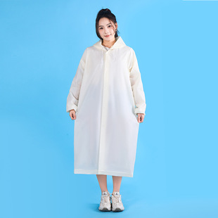 Non-Disposable Eva Unisex Outdoor Raincoat Drifting Travel Rainstorm-proof Thickened Portable Adult Raincoat