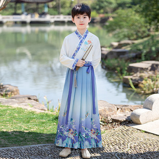 Детский костюм Hanfu для девочек Супер сказочный национальный стиль платье