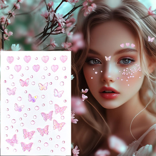 Cross-border in stock acrylic diamond stickers DIY face makeup decoration self-adhesive diamond stickers stage diamond stickers wholesale