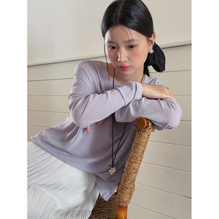 [Shattered Ice Sunscreen T-shirt 3 Color] Song Ming Korean Commuter Loose T-shirt Women's Summer Long Sleeve Top N018C
