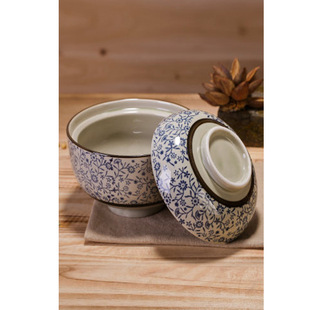 Household Japanese Style Japanese Style Tableware Ceramic 6.5 Inch Large Dining Bowl Soup Bowl Steaming Bowl Instant Noodle Bowl with Lid Bowl Creative