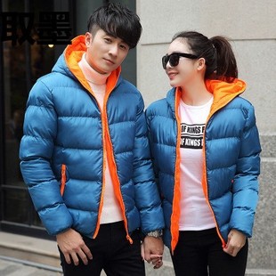 Foreign Trade New Winter Men's Cotton-padded Coat Korean Style Slim-fit Solid Color Cotton-padded Coat Overalls AliExpress Cotton-padded Coat