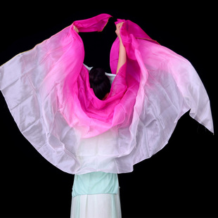Belly dance gauze performance practice performance props gradient belly dance solid color hand gauze