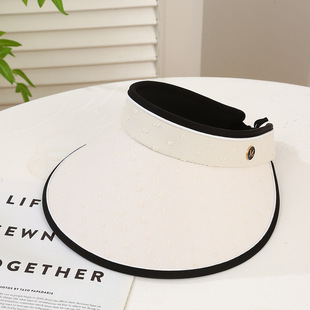 Summer outdoor sunshade hat Korean style personalized sun hat sunless sunscreen hat can be tied ponytail hat wholesale