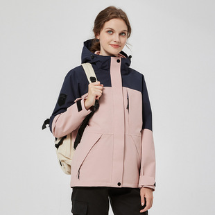 New Autumn and Winter Charge Clothes Three-in-One Fleece Liner Riding Mountaineering Suit Breathable Windproof Outdoor Work Clothes Thickened