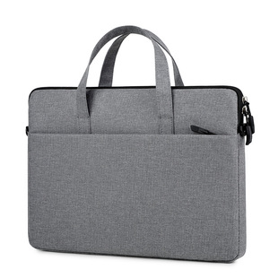 Cross-border wholesale laptop bag ultra-thin ultra-light shoulder messenger bag exhibition bag briefcase ultra-polar laptop bag